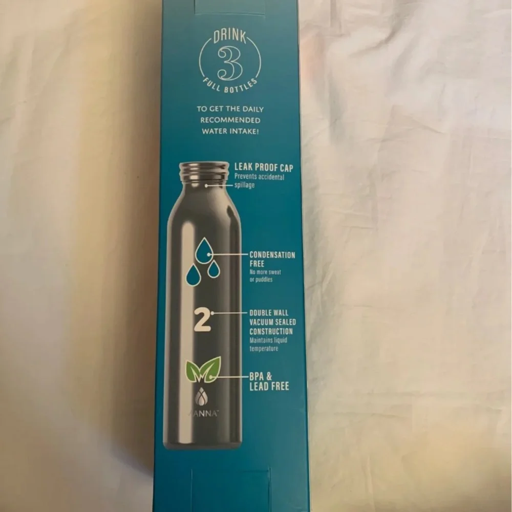 Manna Insulated Water Bottle NWT - Picture 4 of 7